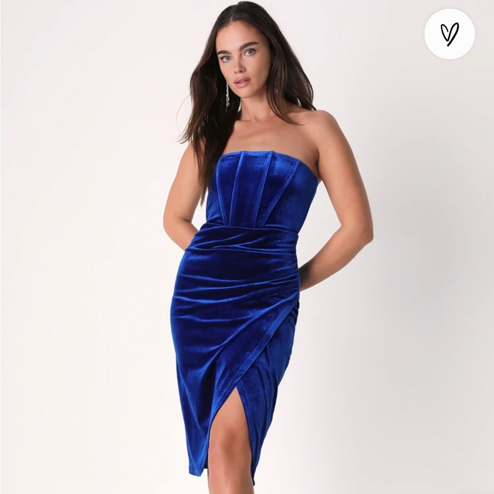 NWT Lulu’s Royal Blue Dress